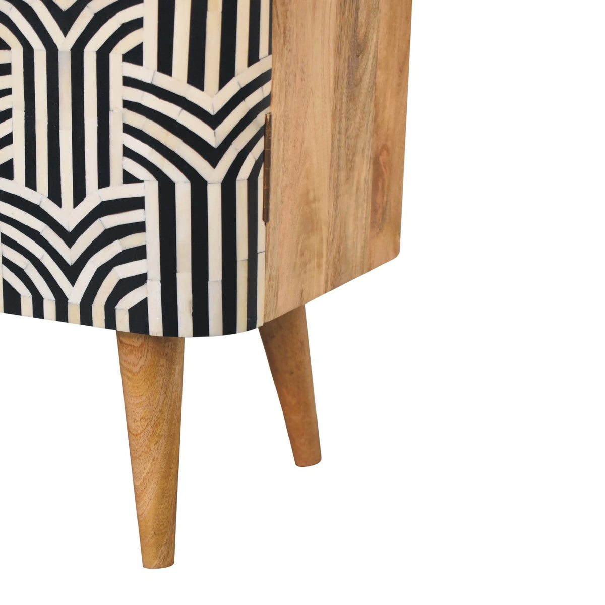 Marfa Oak Bone Inlay 2 Door Storage Cabinet