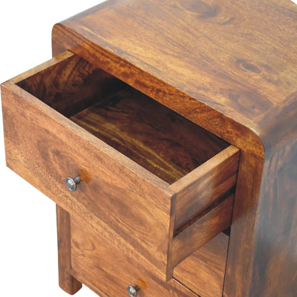 Chestnut Ridge 3 Drawer Timber Nightstand