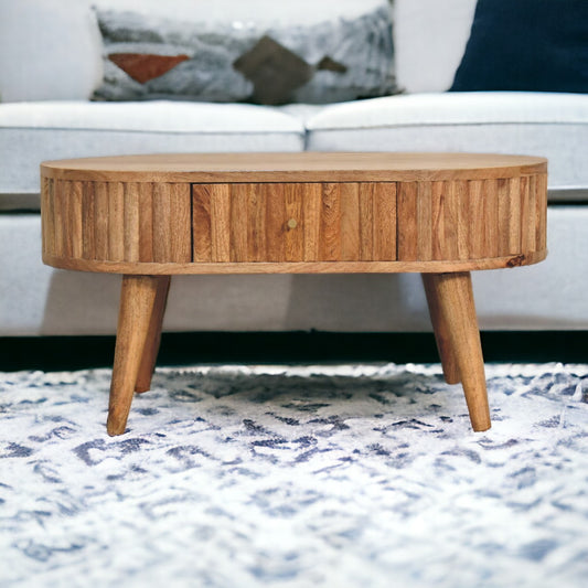 Portland Solid Wood 2 Drawer Coffee Table