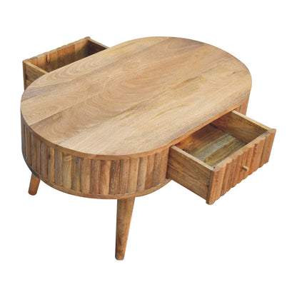Portland Solid Wood 2 Drawer Coffee Table