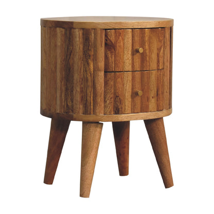 Portland Solid Wood 2 Drawer Nightstand