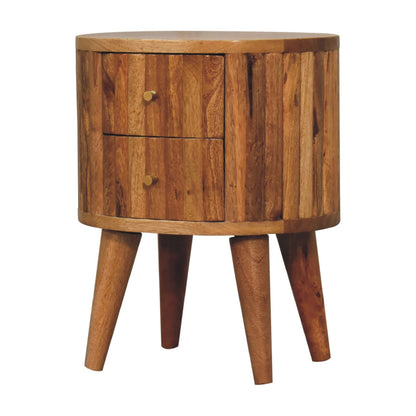 Portland Solid Wood 2 Drawer Nightstand