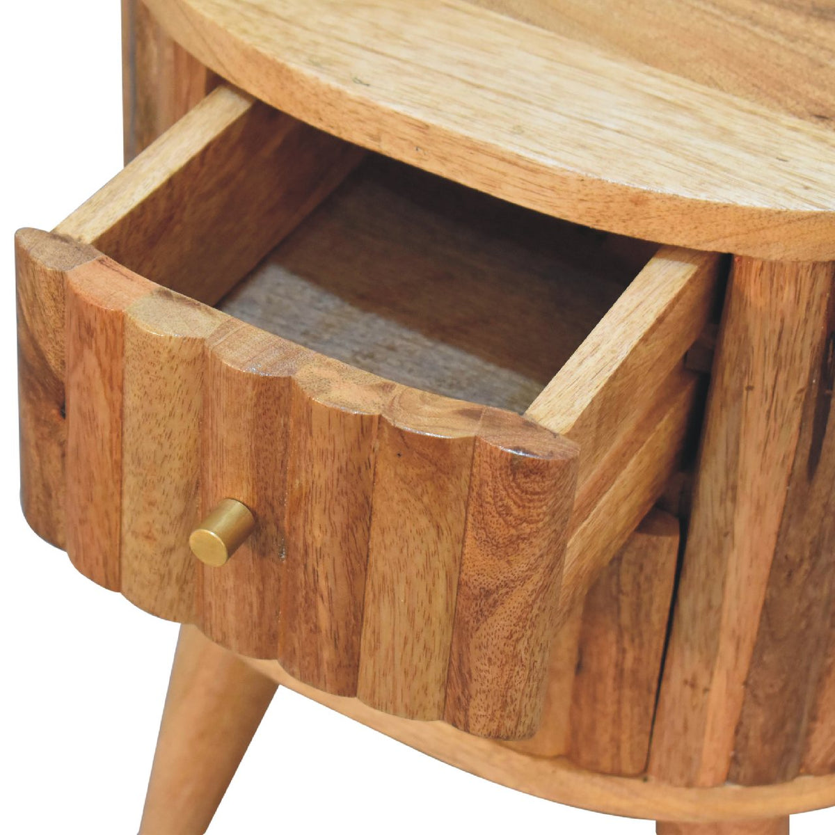 Portland Solid Wood 2 Drawer Nightstand