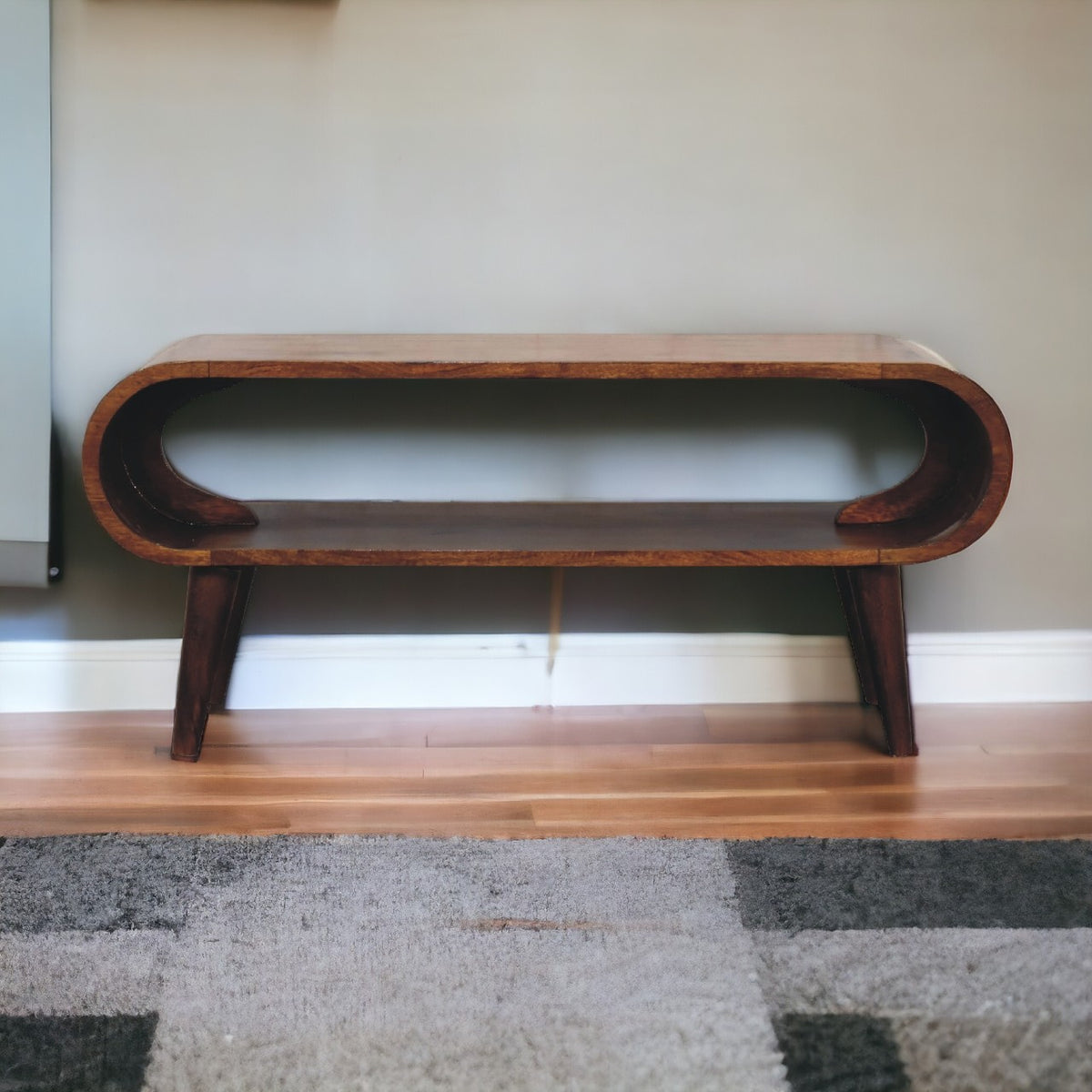 Lennox Large Chestnut Open Shelf Wood Coffee Table