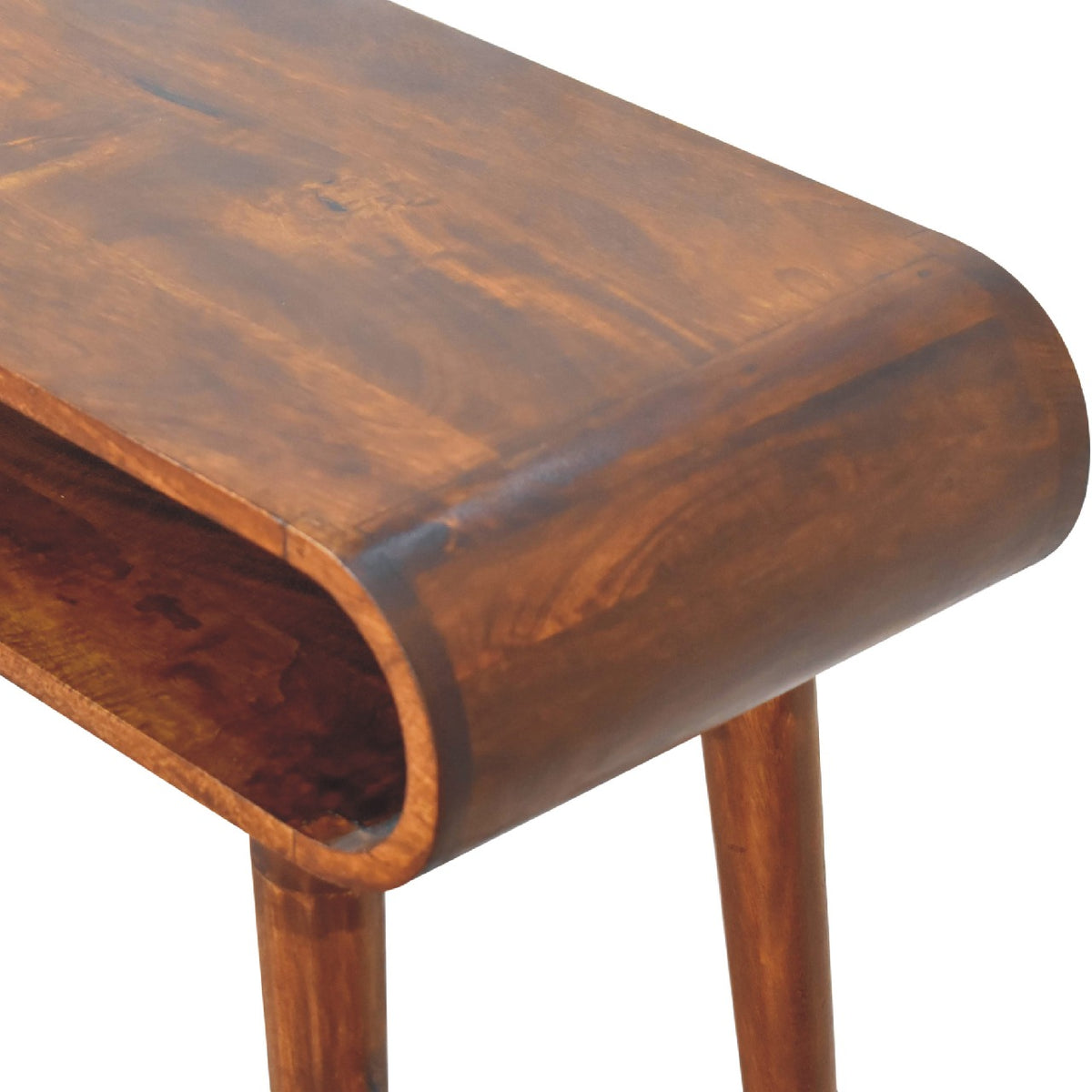 Lennox Chestnut Open Shelf Console Table