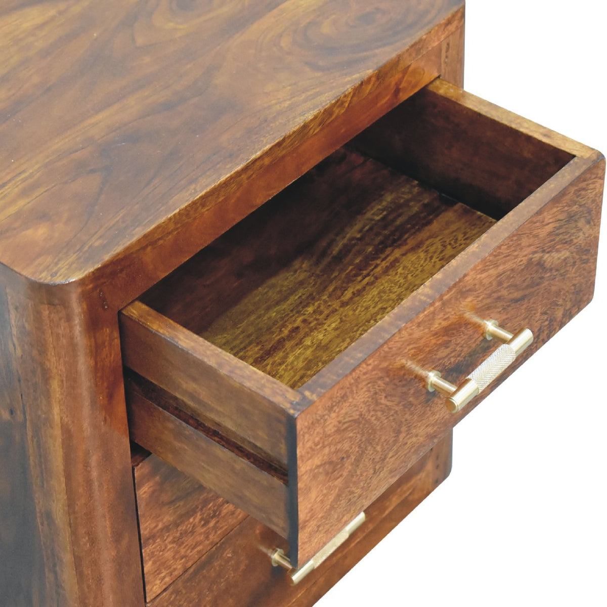 Madison Chestnut 3-Drawer Nightstand