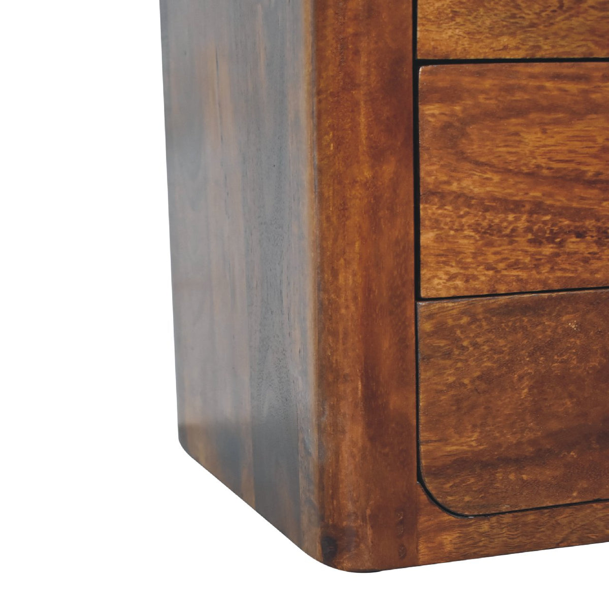 Madison Chestnut 3-Drawer Nightstand