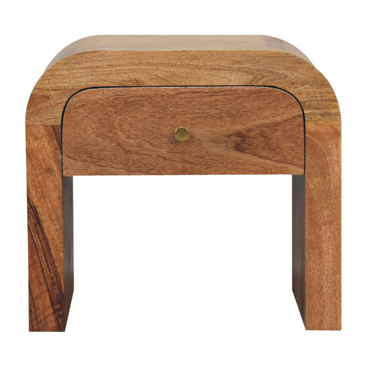 Berkshire Curved Solid Wood Nightstand