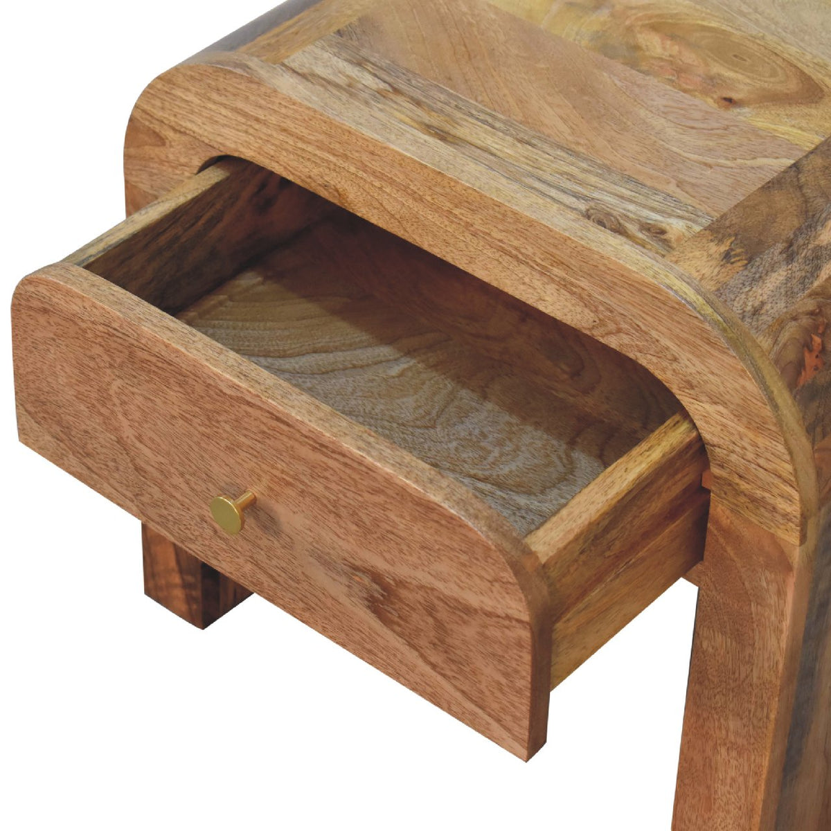 Berkshire Curved Solid Wood Nightstand