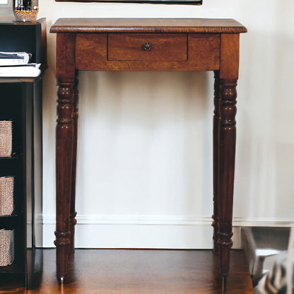 Charleston 1 Drawer Fluted Leg Writing Desk