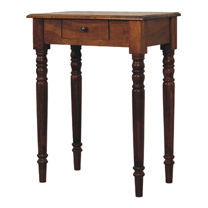 Charleston 1 Drawer Fluted Leg Writing Desk
