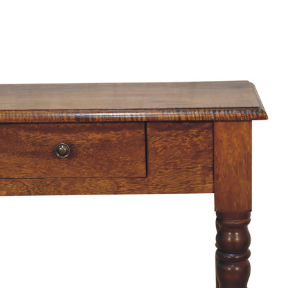 Charleston 1 Drawer Fluted Leg Writing Desk