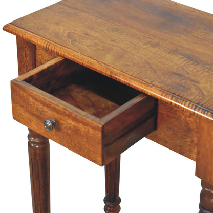 Charleston 1 Drawer Fluted Leg Writing Desk