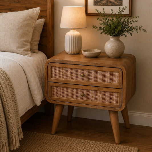 Malibu Rattan Close Knit Nightstand
