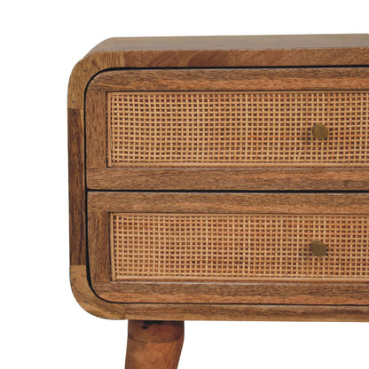 Malibu Rattan Close Knit Nightstand