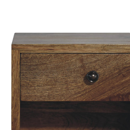 Small 1 Drawer Oakish Floating Nightstand