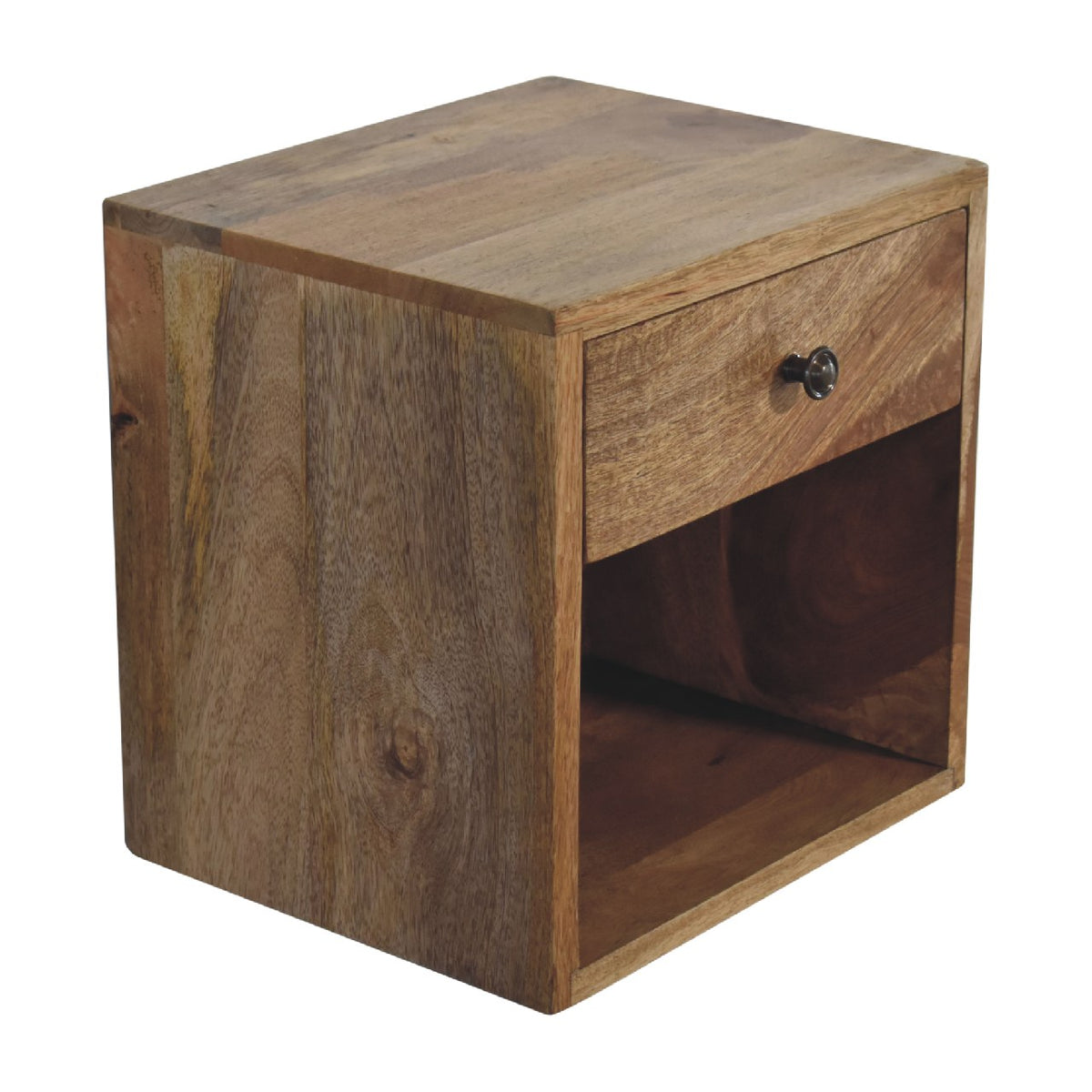 Small 1 Drawer Oakish Floating Nightstand