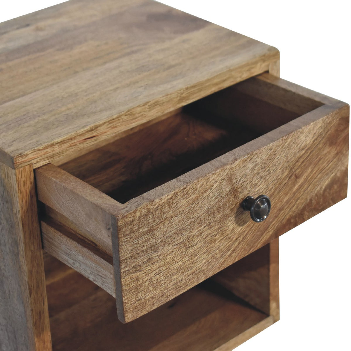 Small 1 Drawer Oakish Floating Nightstand