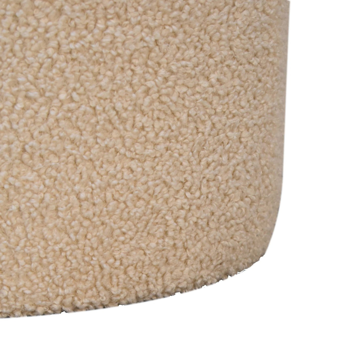 Bouclé Montauk Large Round Ottoman
