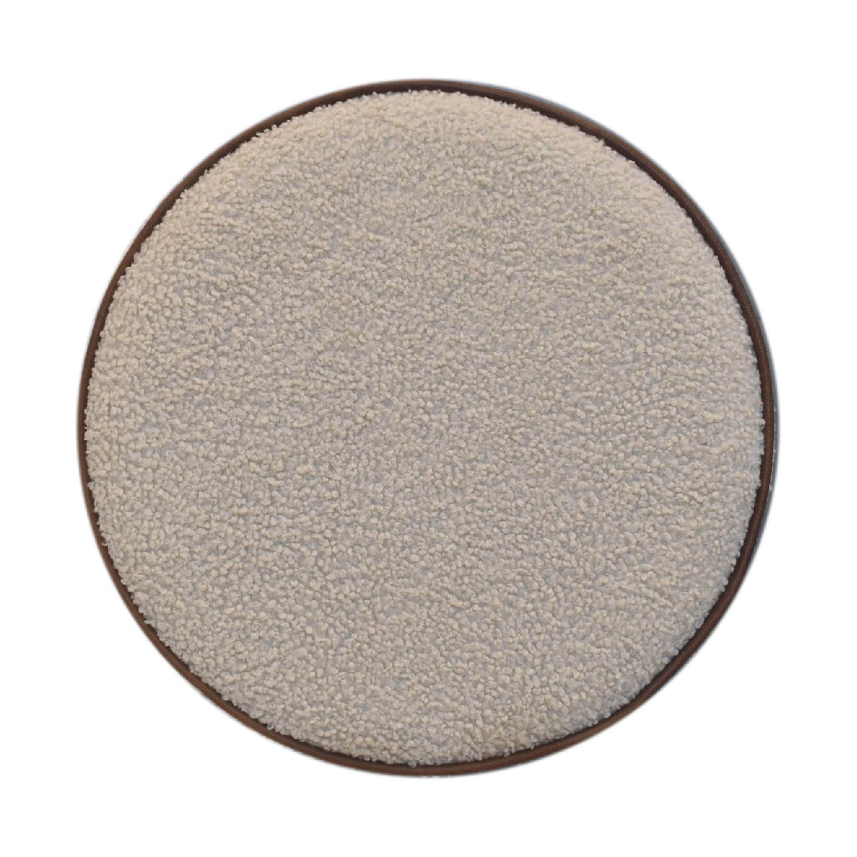 Bouclé Montauk Large Round Ottoman