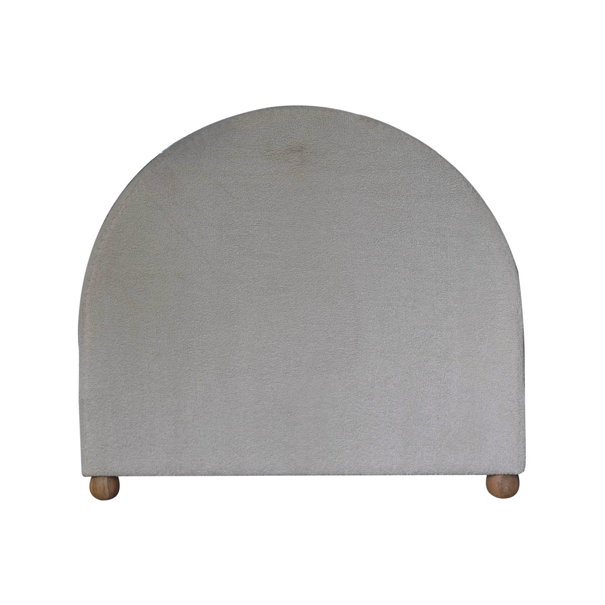 Bouclé Montauk Serpentine Upholstered Double Bed Frame