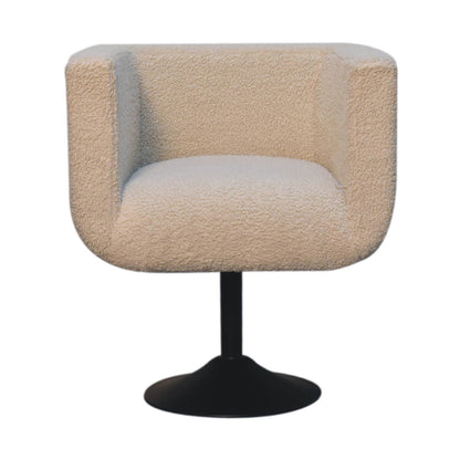 Bouclé Montauk 360-Degree Swivel Accent Chair