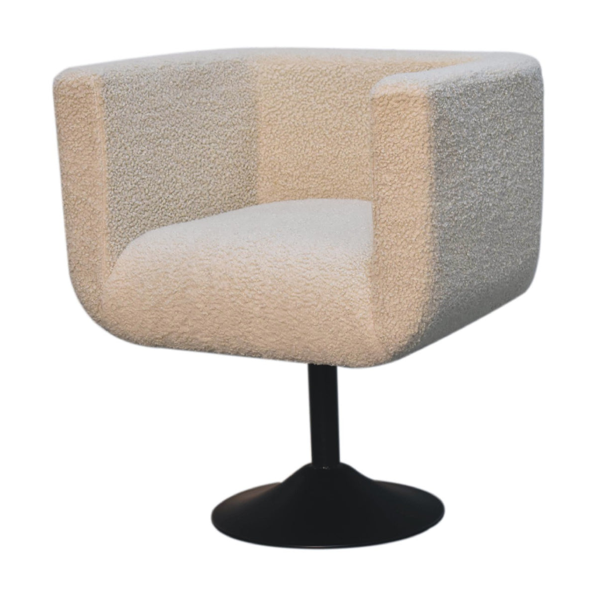 Bouclé Montauk 360-Degree Swivel Accent Chair