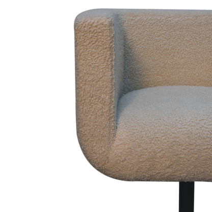 Bouclé Montauk 360-Degree Swivel Accent Chair