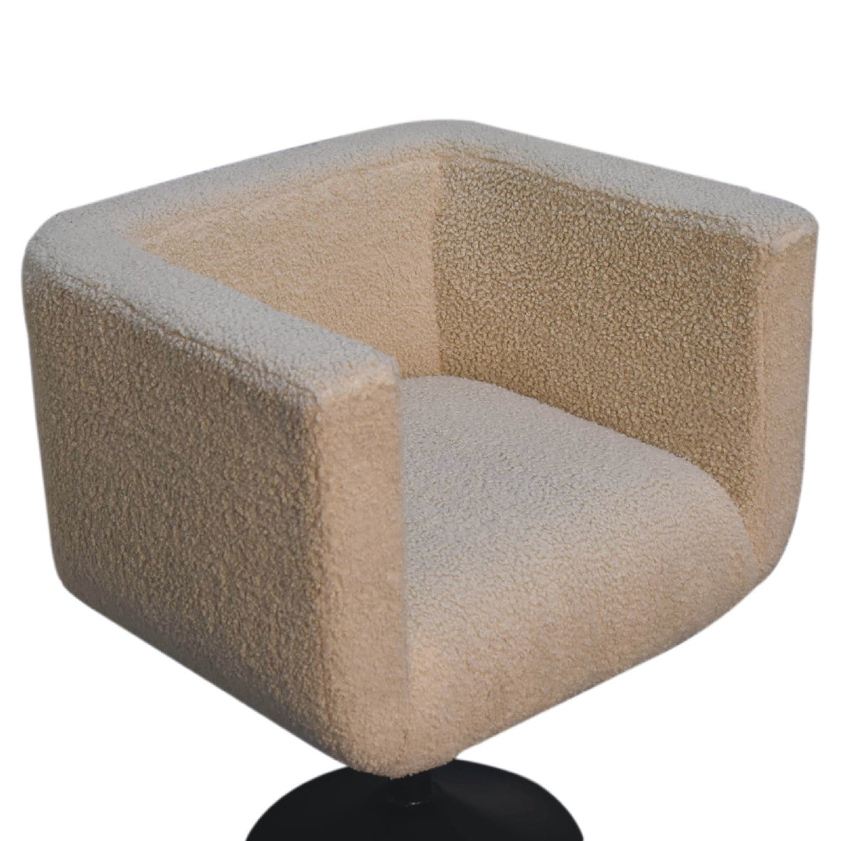 Bouclé Montauk 360-Degree Swivel Accent Chair