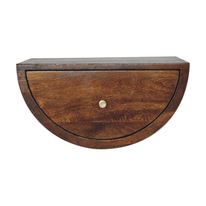 Chestnut Ridge Crescent Floating Nightstand