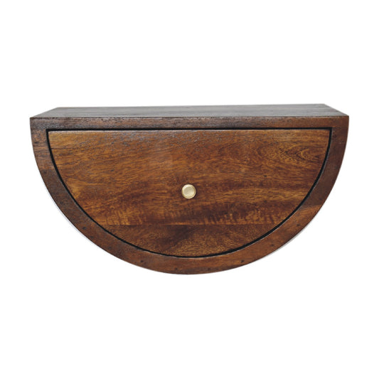 Chestnut Ridge Crescent Floating Nightstand