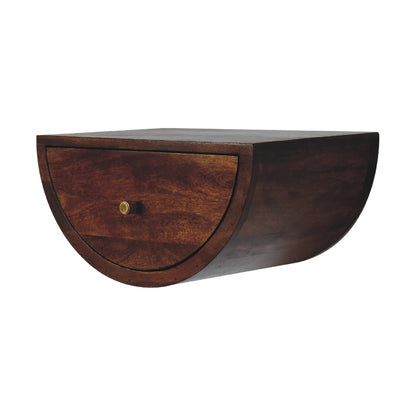 Chestnut Ridge Crescent Floating Nightstand