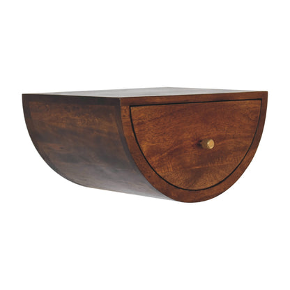 Chestnut Ridge Crescent Floating Nightstand