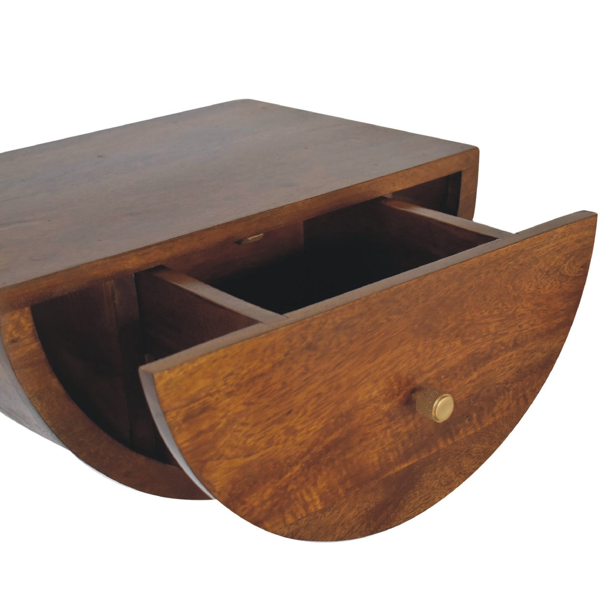 Chestnut Ridge Crescent Floating Nightstand