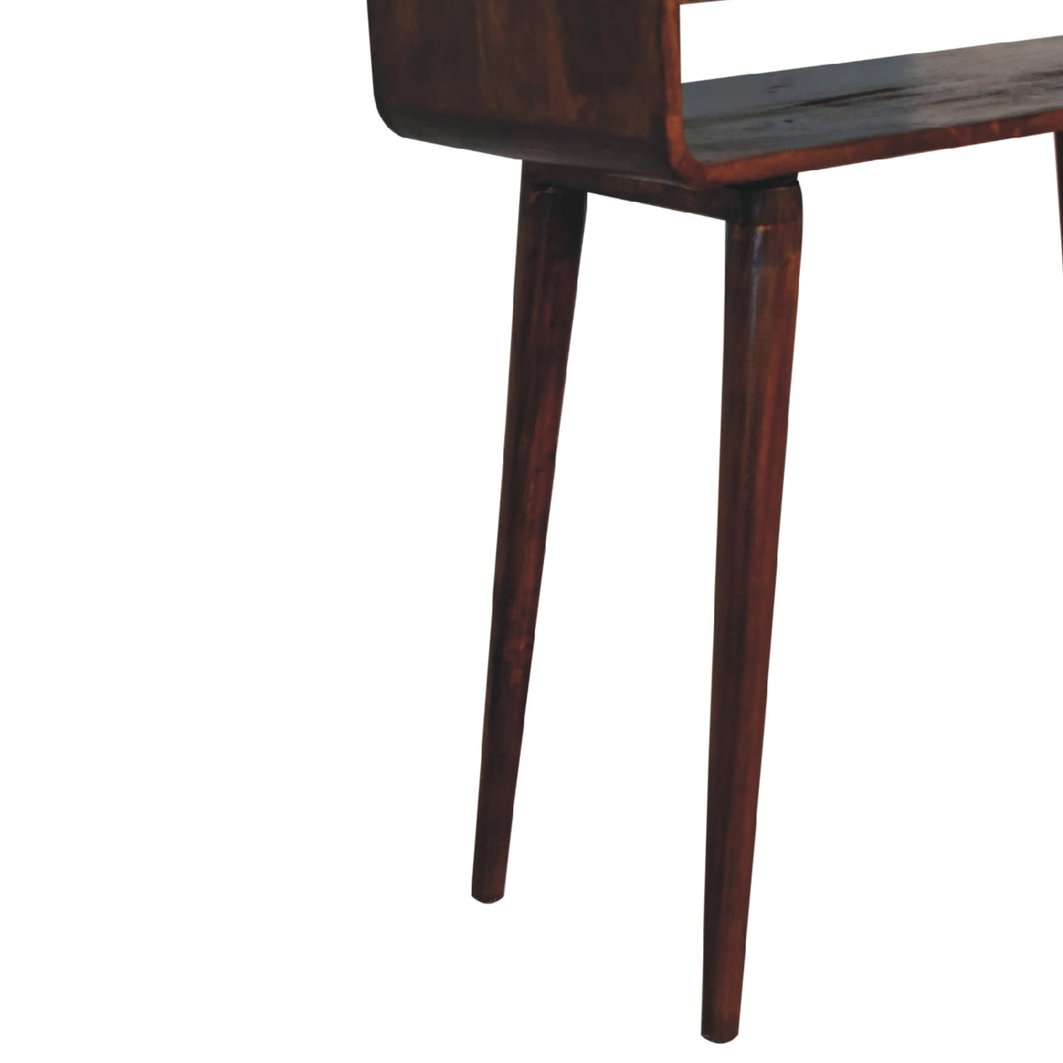 Nashville Chestnut Curved Console Table