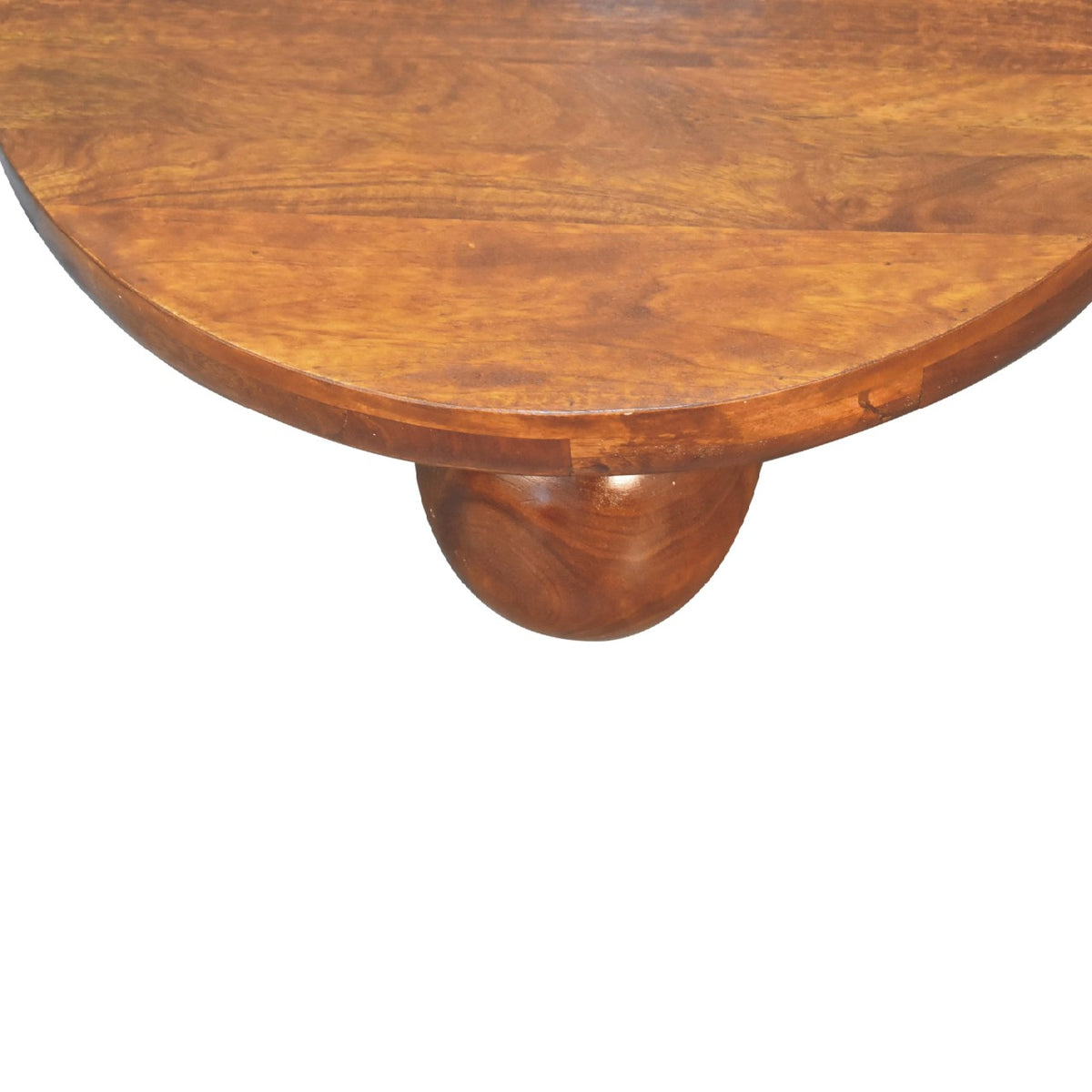 Orbison Chestnut Round Ball Coffee Table