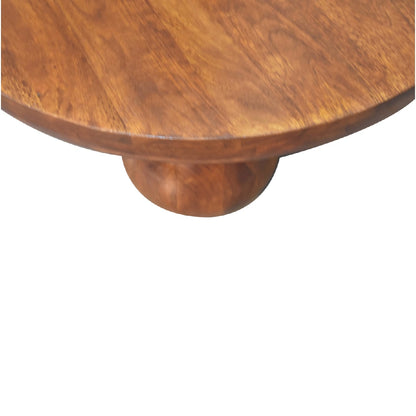 Orbison Chestnut Round Ball Coffee Table