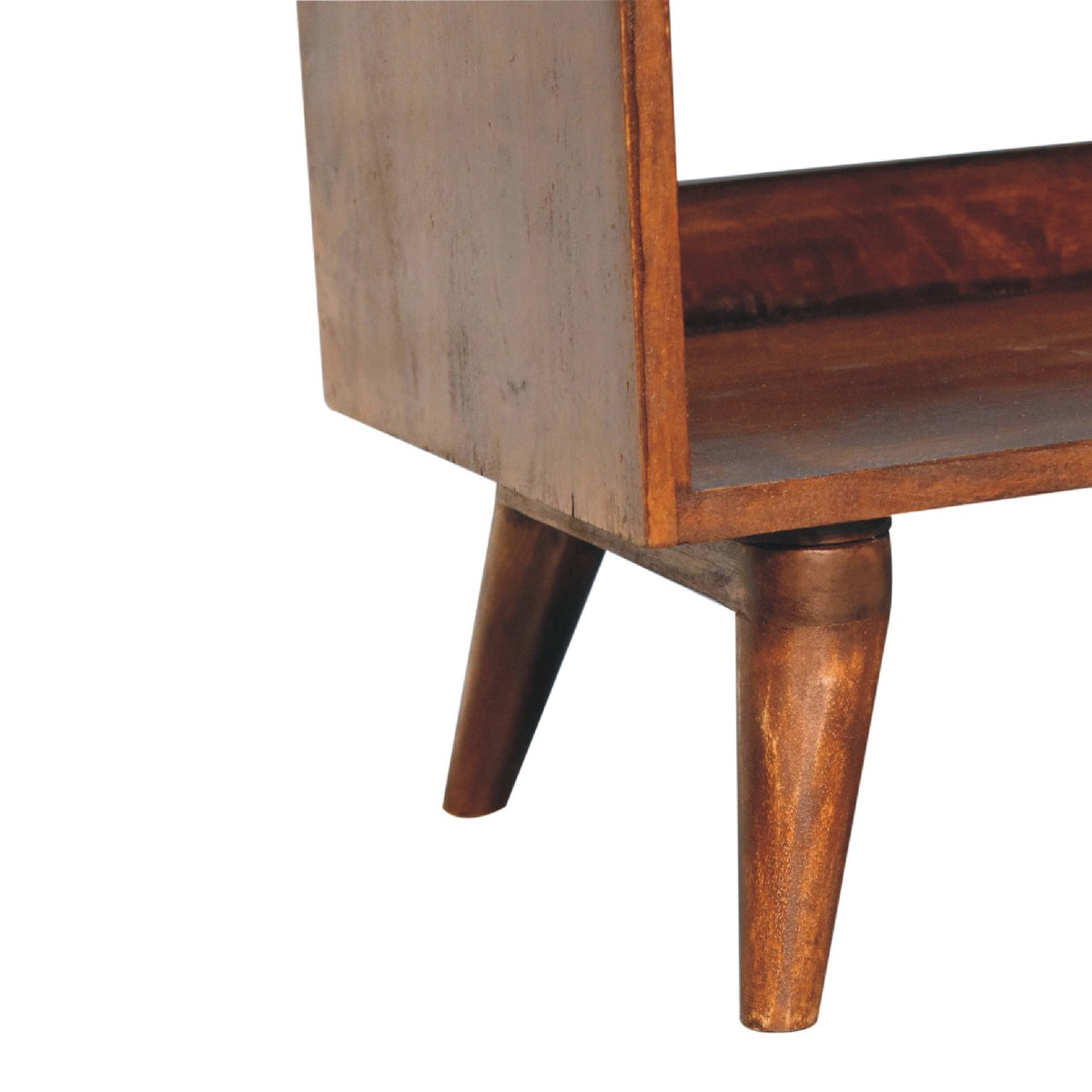 Sutton Buffalo Leather Padded Wood Bench