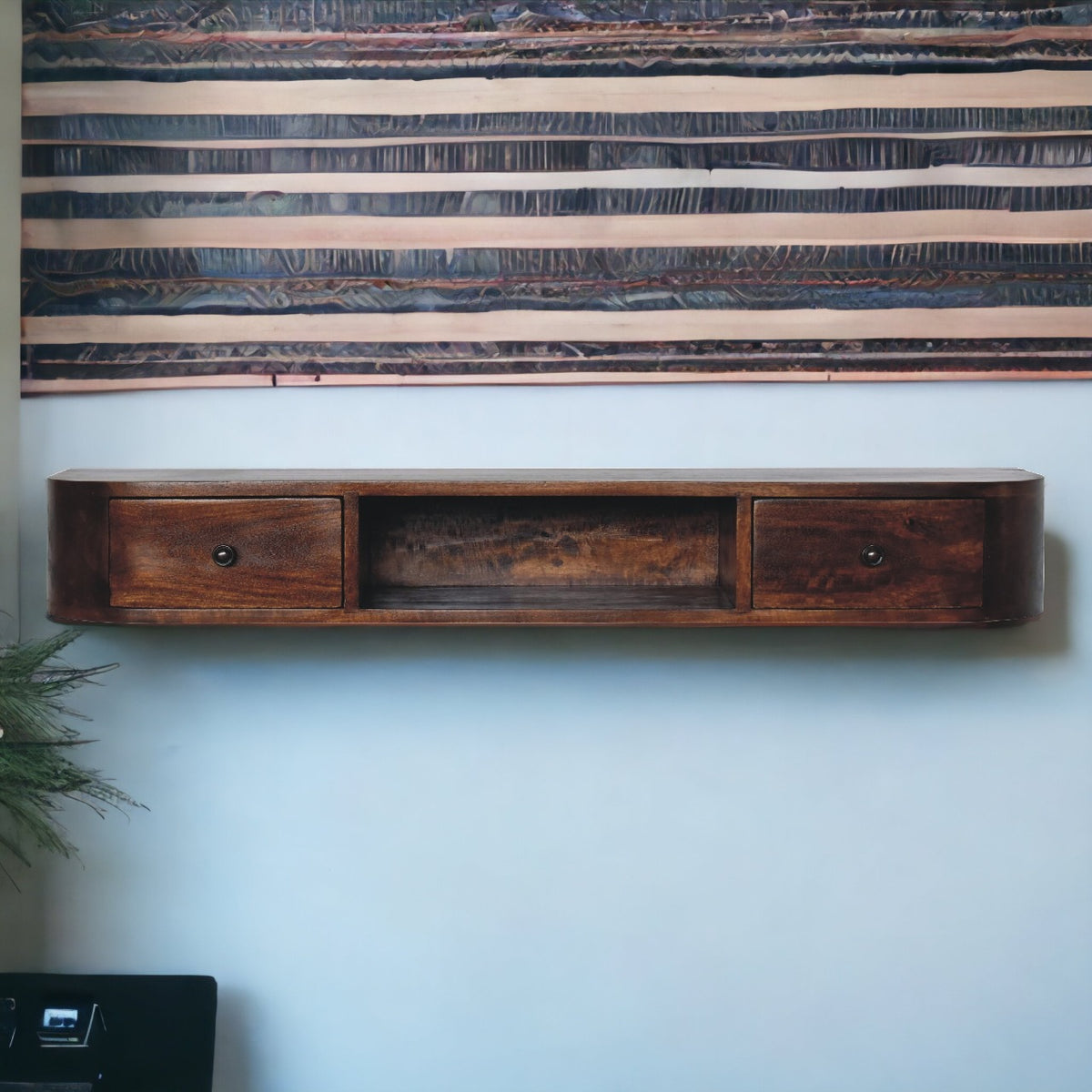 Arcadia Chestnut Floating 2-Drawer Console