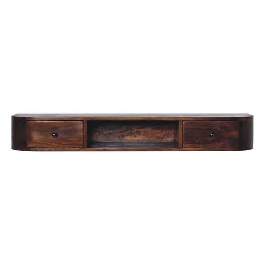 Arcadia Chestnut Floating 2-Drawer Console