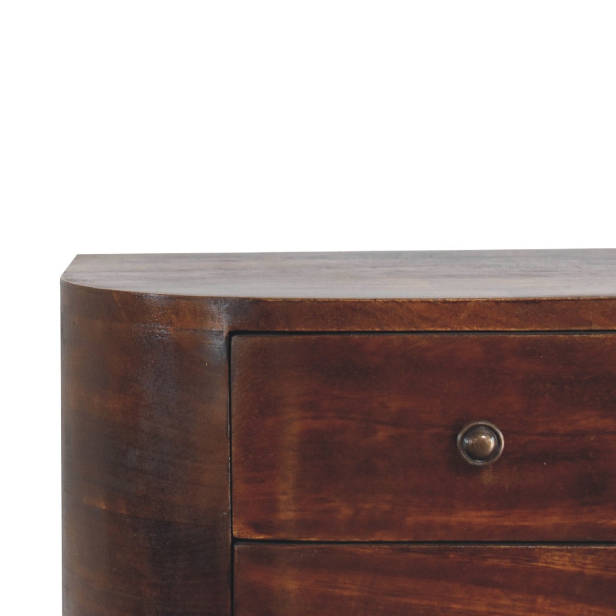 Arcadia Chestnut Curved Floating Nightstand