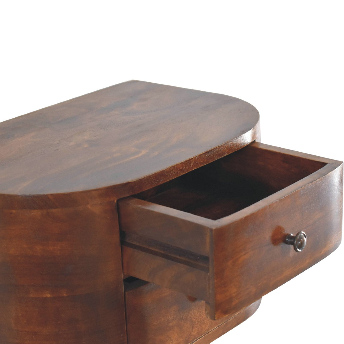 Arcadia Chestnut Curved Floating Nightstand