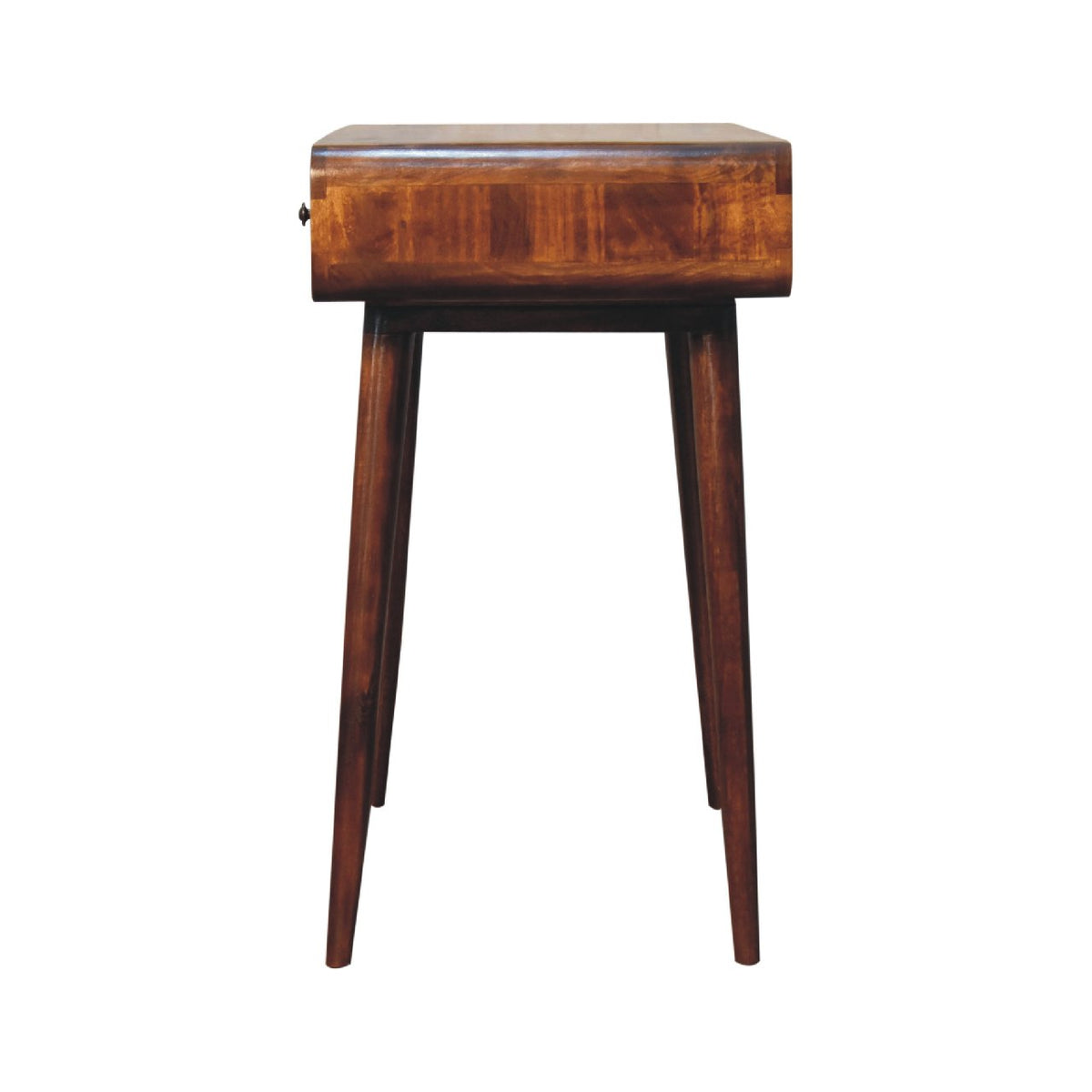 Nashville Curved Chestnut 1-Drawer Study Desk