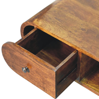 Chestnut Ridge Circular 2 Drawer TV Console