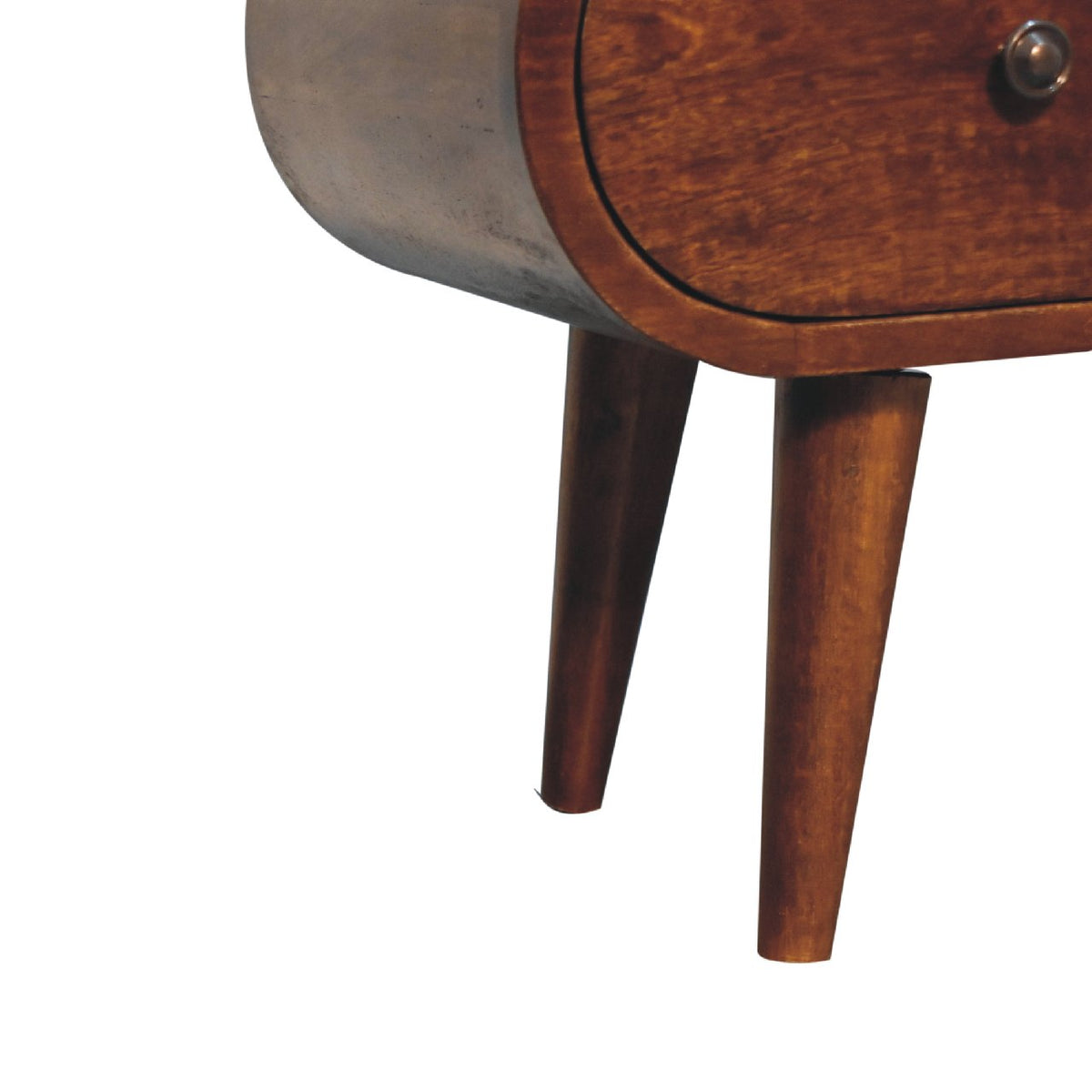 Chestnut Ridge Circular 2 Drawer TV Console
