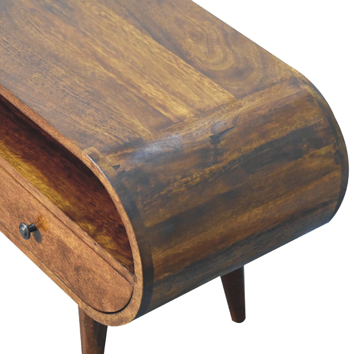 Chestnut Ridge Circular 2 Drawer TV Unit