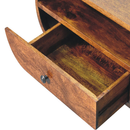 Chestnut Ridge Circular 2 Drawer TV Unit
