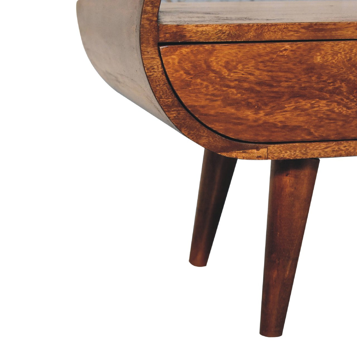 Chestnut Ridge Circular 2 Drawer TV Unit