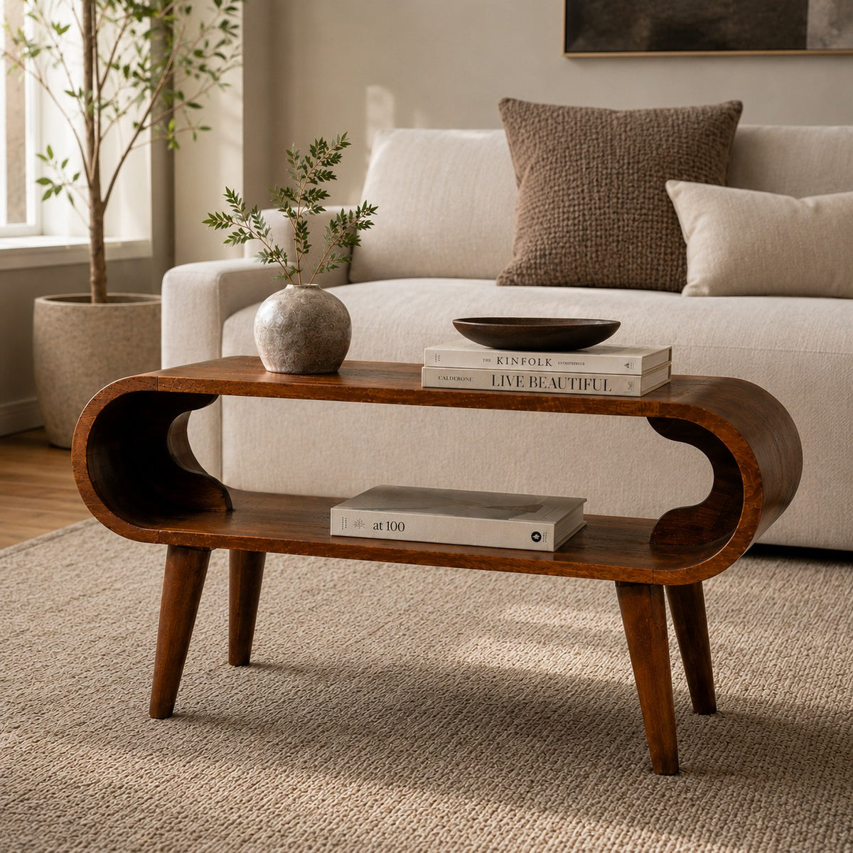 Lennox Open Chestnut Coffee Table