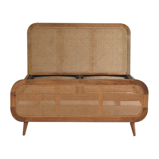 Malibu Rattan Platform Bed Frame